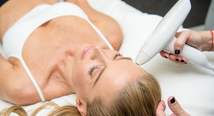 Venus skin resurfacing radio frequency treatment
