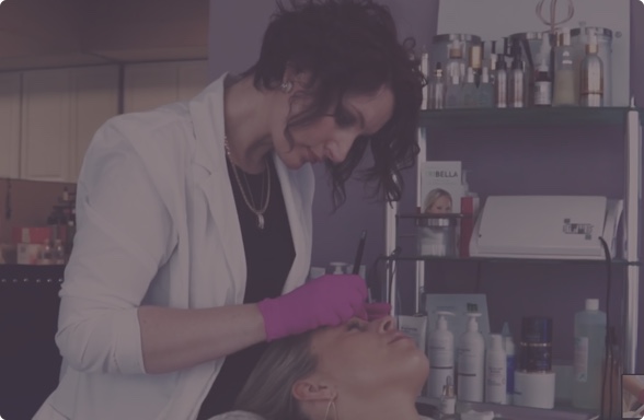 Lana, founder of Advanced Aesthetics, performing a treatment