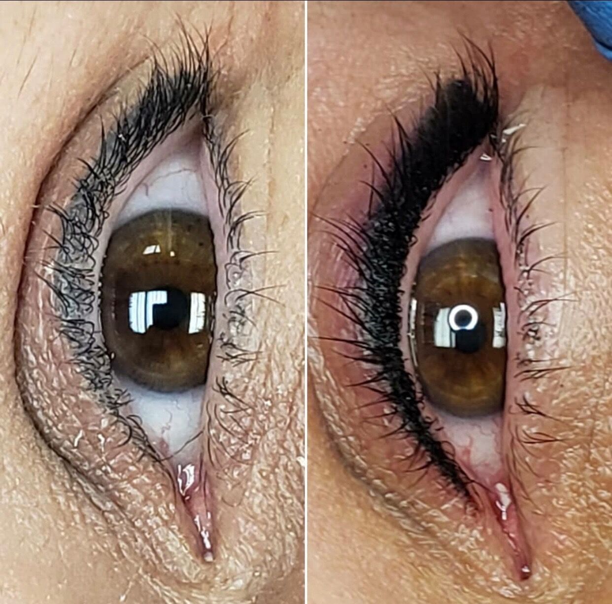 Semi-permanent eyeliner before and after result 3
