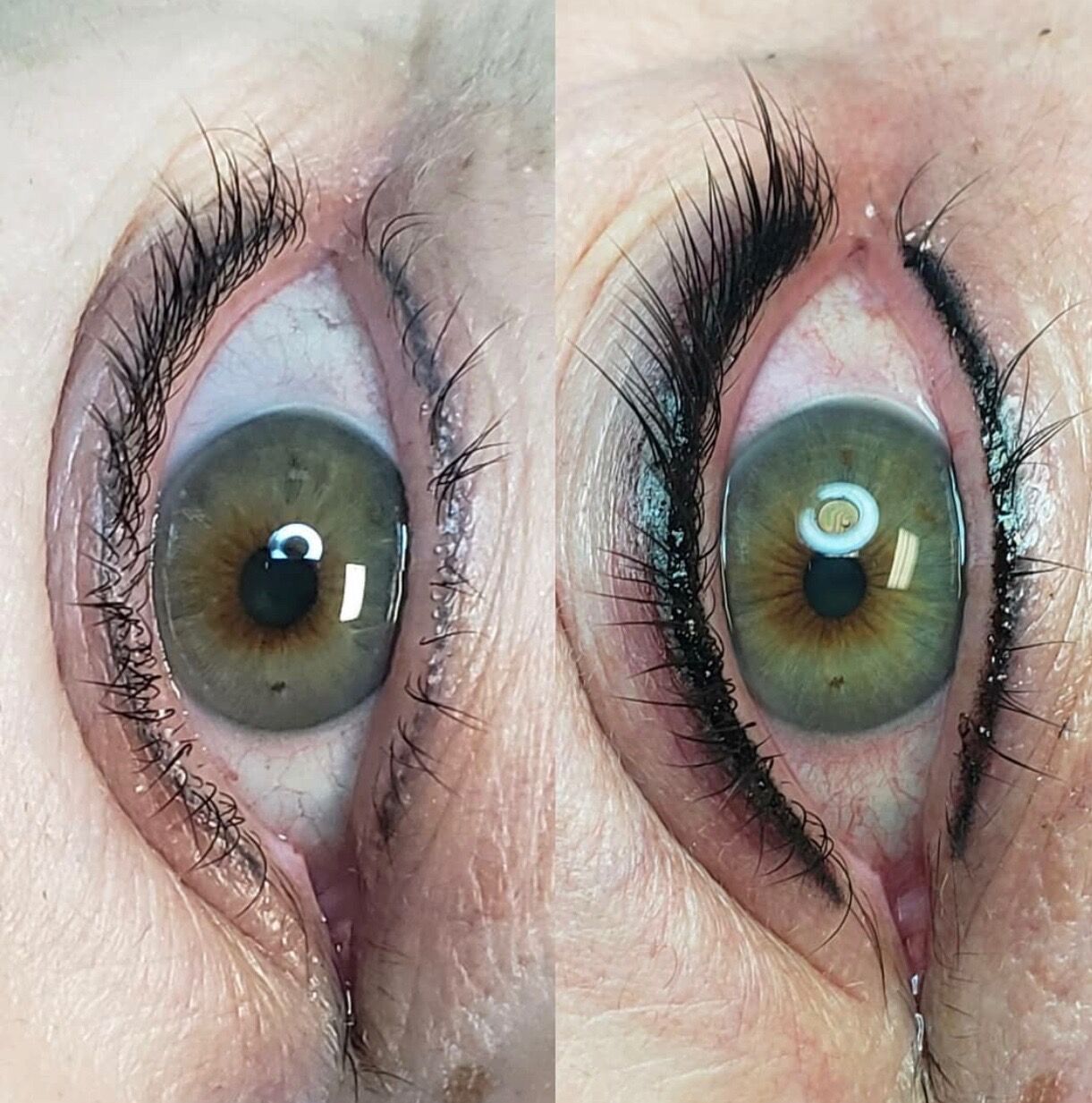 Semi-permanent eyeliner before and after result 4